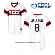 Camiseta Beisbol Hombre Chicago White Sox 8 Bo Jackson Blanco Alterno Cool Base