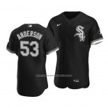 Camiseta Beisbol Hombre Chicago White Sox Drew Anderson Autentico Alterno 2020 Negro
