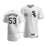 Camiseta Beisbol Hombre Chicago White Sox Drew Anderson Autentico Primera 2020 Blanco