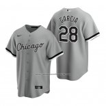 Camiseta Beisbol Hombre Chicago White Sox Leury Garcia Replica Gris