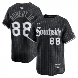 Camiseta Beisbol Hombre Chicago White Sox Luis Robert Jr City Connect Limited Negro