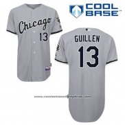 Camiseta Beisbol Hombre Chicago White Sox Ozzie Guillen 13 Gris Cool Base