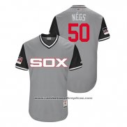 Camiseta Beisbol Hombre Chicago White Sox Thyago Vieira 2018 LLWS Players Weekend Negs Gris