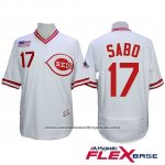 Camiseta Beisbol Hombre Cincinnati Reds 17 Chris Sabo Autentico Collection Flex Base Blanco Camiseta Beisbol Hombre Cincinnati Reds 17 Chris Sabo Autentico Collection Flex Base Blanco
