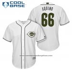 Camiseta Beisbol Hombre Cincinnati Reds 66 Aristides Aquino Blanco 2018 Alterno Cool Base Camiseta Beisbol Hombre Cincinnati Reds 66 Aristides Aquino Blanco 2018 Alterno Cool Base