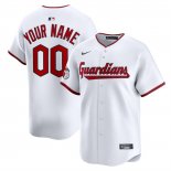 Camiseta Beisbol Hombre Cleveland Guardians Limited Personalizada Blanco