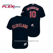 Camiseta Beisbol Hombre Cleveland Indians Edwin Encarnacion 2019 All Star Patch Flex Base Azul