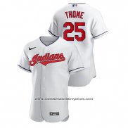 Camiseta Beisbol Hombre Cleveland Indians Jim Thome Autentico Blanco