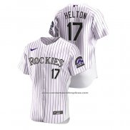 Camiseta Beisbol Hombre Colorado Rockies Todd Helton Authentic Blanco