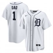 Camiseta Beisbol Hombre Detroit Tigers NO 1 Dad Primera Replica Blanco