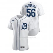 Camiseta Beisbol Hombre Detroit Tigers Spencer Turnbull Authentic Blanco