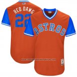 Camiseta Beisbol Hombre Houston Astros 2017 Little League World Series Josh Reddick Naranja