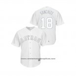 Camiseta Beisbol Hombre Houston Astros Aaron Sanchez 2019 Players Weekend Sanchize Replica Blanco