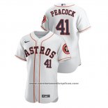 Camiseta Beisbol Hombre Houston Astros Brad Peacock Autentico Blanco