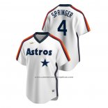 Camiseta Beisbol Hombre Houston Astros George Springer Cooperstown Collection Primera Blanco