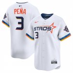 Camiseta Beisbol Hombre Houston Astros Jeremy Pena 2025 City Connect Limited Blanco