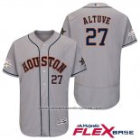 Camiseta Beisbol Hombre Houston Astros Jose Altuve Gris 2017 All Star Flex Base