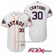 Camiseta Beisbol Hombre Houston Astros Juan Centeno Blanco Flex Base