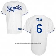 Camiseta Beisbol Hombre Kansas City Royals 6 Lorenzo Cain Autentico