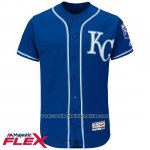 Camiseta Beisbol Hombre Kansas City Royals Blank Azul Flex Base Autentico Collection