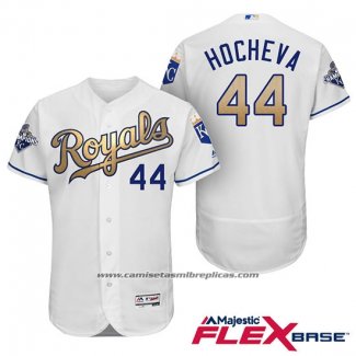 Camiseta Beisbol Hombre Kansas City Royals Campeones 44 Luke Hochevar Flex Base Oro