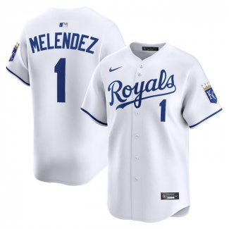 Camiseta Beisbol Hombre Kansas City Royals MJ Melendez Alterno Limited Blanco