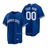 Camiseta Beisbol Hombre Kansas City Royals Personalizada Royal Replica Azul