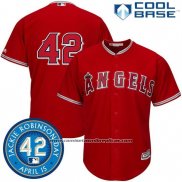 Camiseta Beisbol Hombre Los Angeles Angels Jackie Robinson Cool Base Rojo
