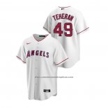 Camiseta Beisbol Hombre Los Angeles Angels Julio Teheran Replica Primera Blanco