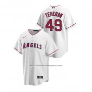 Camiseta Beisbol Hombre Los Angeles Angels Julio Teheran Replica Primera Blanco
