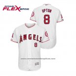 Camiseta Beisbol Hombre Los Angeles Angels Justin Upton 150th Aniversario Patch Flex Base Blanco