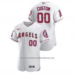 Camiseta Beisbol Hombre Los Angeles Angels Personalizada Autentico Nike Blanco