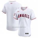 Camiseta Beisbol Hombre Los Angeles Angels Primera Elite Blanco