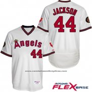 Camiseta Beisbol Hombre Los Angeles Angels Reggie Jackson Autentico Collection Flex Base Blanco Jugador