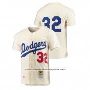 Camiseta Beisbol Hombre Los Angeles Dodgers Sandy Koufax Cooperstown Collection Autentico Crema