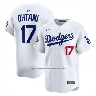 Camiseta Beisbol Hombre Los Angeles Dodgers Shohei Ohtani Campeones Serie Mundial 2025 Limited Blanco