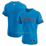 Camiseta Beisbol Hombre Miami Marlins Alterno 2 Elite Azul