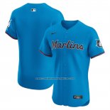 Camiseta Beisbol Hombre Miami Marlins Alterno 2 Elite Azul