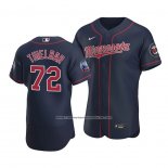 Camiseta Beisbol Hombre Minnesota Twins Caleb Thielbar Autentico Alterno Azul