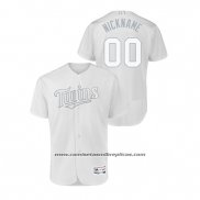 Camiseta Beisbol Hombre Minnesota Twins Personalizada 2019 Players Weekend Autentico Blanco
