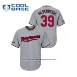Camiseta Beisbol Hombre Minnesota Twins Trevor Hildenberger 2019 Postemporada Cool Base Gris