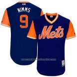 Camiseta Beisbol Hombre New York Mets 2017 Little League World Series Brandon Nimmo Azul