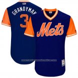 Camiseta Beisbol Hombre New York Mets 2017 Little League World Series Curtis Granderson Azul