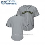 Camiseta Beisbol Hombre New York Mets 2018 Dia de los Caidos Cool Base Gris