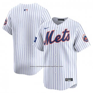 Camiseta Beisbol Hombre New York Mets 2024 World Tour London Series Primera Limited Blanco