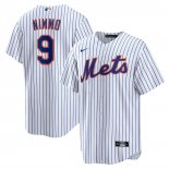 Camiseta Beisbol Hombre New York Mets Brandon Nimmo Primera Replica Blanco