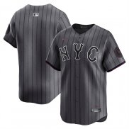 Camiseta Beisbol Hombre New York Mets City Connect Limited Gris