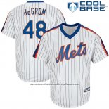 Camiseta Beisbol Hombre New York Mets Jacob Degrom Cool Base Blanco