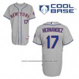 Camiseta Beisbol Hombre New York Mets Keith Hernandez 17 Gris Cool Base