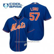 Camiseta Beisbol Hombre New York Mets Kevin Long 57 Azul Alterno Primera Cool Base